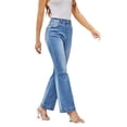 thumbnail image 3 of Wide Leg Pants Women High Waist Casual Denim Pants Jeans, 3 of 5