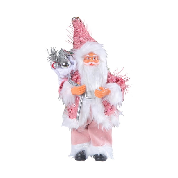 9 pulgadas de escritorio decoración de Papá Noel ABS Navidad encantadora decoración de Papá Noel regalos de Año Nuevo