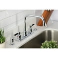 thumbnail image 3 of Kingston FB2141DKL Kaiser Two-Handle 2-Hole 8" Centerset Kitchen Faucet in Polished Chrome, 3 of 7