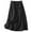 X6 Black, variant on Women's A Line Skirts Summer Cotton and Linen Medium Length Elastic Waist Large Swing Skirt Half Length Dress,Size XL