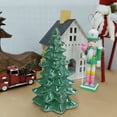 thumbnail image 3 of Décoration d'arbre en céramique verte Holiday Time de 9 pouces, 3 of 4