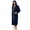 Navy/Grey, variant on U2SKIIN Mens Hooded Robe, Big and Tall Full Length Plush Robe for Men Long Fleece Bathrobe(Navy/Grey, 2XL/3XL)