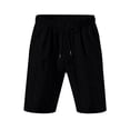 thumbnail image 3 of Glisme Mens 2 Piece Sets Summer Outfits Casual Jacquard Casual Fashion Short Sleeved Shirt And Shorts Two Piece Set Trend Matching Set Black, 3 of 8