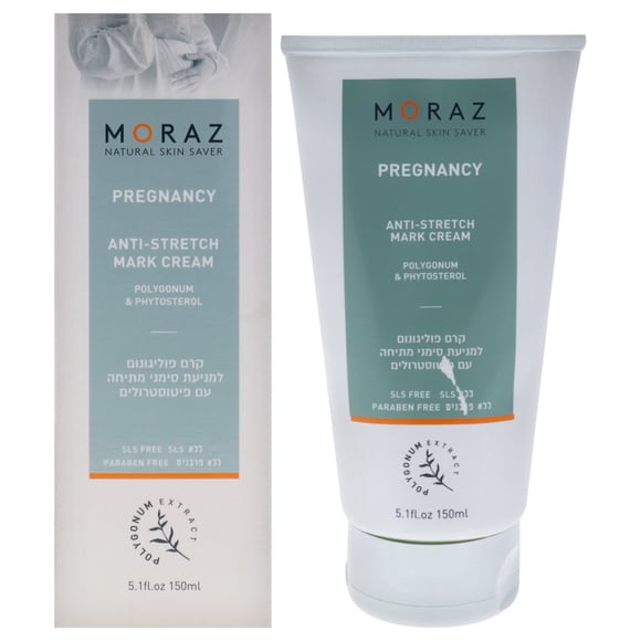 Crème Anti-Vergetures pour la Grossesse par Moraz pour Femmes - Crème 5,1 oz