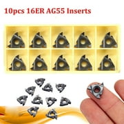 RANMEI Metalworking Blade Indexable Inserts Threading Inserts 10Pcs 16ER AG55