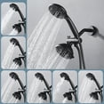 thumbnail image 2 of WOWOW Relax 7-Spray 4.5 in. Dual Shower Head and Handheld Shower Head in Matte Black, 2 of 5