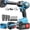 Blue + battery *1, variant on DGB Brushless Cordless Impact Wrench, High Torque Rechargeable Impact Driver for Auto Tire Service, Chassis Maintenance & Professional Automotive Garage Repair Jobs