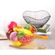 thumbnail image 5 of Estilo alto borde curvo moderno creativo elegante plato de un solo nivel, alambre de hierro de metal frutas verduras pan soporte decorativo cuencos para servir cesta titular (oro) Xemadio CZJJ-ZH75-1, 5 of 7