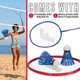 thumbnail image 3 of Franklin Sports Red, White and Blue 2 Player Badminton Racket Set, 3 of 9