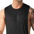 thumbnail image 4 of Dagugfen Muscle Tops for Men Sleeveless Side Split Lightweight Gym Workout Athletic Shirts for Bodybuilding, 4 of 5