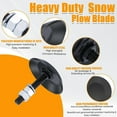 thumbnail image 5 of Stainless Steel Snow Plow Shoe Anti - Slip Blade, 2Pcs Brackets With 4 Nuts And 2 Washers, Compatible With Atv/Utv Snow Plow Replacement Anti - Slip Shoe Set, For Snow Removal, 5 of 5