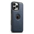 thumbnail image 5 of Magnetic for iPhone 15 Pro Max PU Leather Case, [Compatible with Mag-Safe & Support Magnetic Car Mount] Protective Slim Phone Cover for iPhone 15 Pro Max Logo Hollow Design Case, Blue, 5 of 8