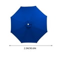 thumbnail image 3 of Patio Umbrella Replacement Canopy for 8 Ribs, DELESYS Table Market Yard Umbrella Replacement Top Cover, 2.3m, 3 of 5