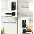 thumbnail image 5 of Keyless Entry Door Lock with Keypad - Smart Deadbolt Lock for Front Door, Auto Lock, One-time PIN Code, Fingerprint Door Lock - Matte Black, 5 of 6
