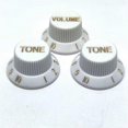 thumbnail image 1 of White Speed Control Knob 2T1V Guitar Knob Set Electric Guitar Parts, 1 of 5