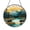 Acrylic 3.5 Inch, variant on Scenic Mountain Lake Stained Glass Window Hanging, Evergreen Forest Landscape Decorative Suncatcher Panel for Cabin or Lodge Style Decor