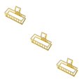 thumbnail image 3 of maskred Fashion Claw Clips Large Simple Style Handy Simple Style Sturdy Exquisite Accessories Barrettes for Women Gold/Rectangle 3Set, 3 of 6
