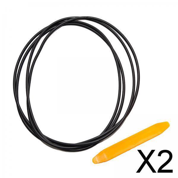Kit de tiras de goma de goma insonorización de techo solar, paquete 2 piezas