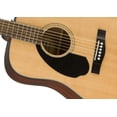 thumbnail image 4 of Fender CD-60S Solid Top Dreadnought Acoustic Guitar, Left Handed - Natural w/ Gig Bag, 4 of 8