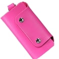 thumbnail image 4 of PU Leather Car Key Chain Ring Soild Color Keys Holder Pouch Case Organizer Bags Car Accessories, 4 of 4