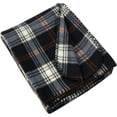 thumbnail image 6 of 24 Pack of Bulk Wholesale 60”L x 50”W Plaid Color Fleece Throw Blankets for Fall, Winter, Spring, Summer, Men, Women, Children, Homeless, Charity Donation Drives in Black Plaid, 6 of 7