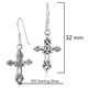 thumbnail image 5 of AeraVida Hermosos Aretes Colgantes de Plata de Ley con Cruz de Nudo de Trinidad, 5 of 5