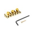 thumbnail image 1 of Unique Bargains Metal Guitar String Locking Nut Electric Guitar Tremolo Bridge Lock 42mm Gold for Electric Guitar Replacement Part, 1 of 5