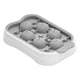 thumbnail image 1 of Mini bandeja para cubitos de hielo con tapa - Silicona de grado alimentario, prensa y cubierta de 14 cubos, fácil de demoldar para cocina, moldes de chocolate y mermelada, 1 of 2
