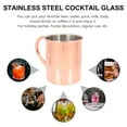 thumbnail image 2 of Stainless Steel Wine Glass Glasses Cocktail Cup Water Decor Whiskey Supply Cups Decorate, 2 of 6