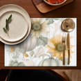 thumbnail image 4 of Happy Fall Pumpkins and Sunflower Summer Placemats Table Placemats Set Of 4-Linen Kitchen Washable Placemats Table Mats 12"x18" Non-Slip Heat Resistant, 4 of 5