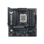 ASUS TUF GAMING B850M-E WIFI AMD B850 mATX motherboard, 8+2+1 80A DrMOS power stages, DDR5, PCIe 5.0, three M.2 slots, WiFi 6E, 2.5Gb Ethernet, DisplayPort, HDMI, rear USB-C 10Gbps and front USB-C 5Gb