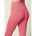thumbnail image 4 of Made by Johnny Women's Peached Front Seamless Leggings with Inner Pocket Full-Length Yoga Pants XXL MAUVE, 4 of 6