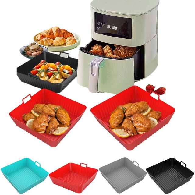 ¡Ganga del Día!, Bandeja para horno Freidora Bandeja para horno Rectangular Doble Articulación Almohadilla especial para freidora 7.9 pulgadas Akmoler