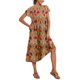 thumbnail image 5 of Vestido midi Zhyaj, holgado, túnica de verano, playa, con bolsillos, algodón, 5 of 7
