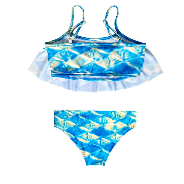 Haut De Bain Fille Ivivva Underwater Paradise - Bleu - Taille 7 - Neuf étiquette