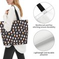 thumbnail image 3 of Fotbe Snowflake Cream Hot Cocoa Bolsa Tote Estética de Lona con Estampado para Mujer - Bolsa Reutilizable de Hombro Casual para Vacaciones, Compras, Trabajo y Gimnasio, 3 of 8