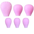 thumbnail image 1 of 7pcs Protecting Bristles Reusable Makeup Brush Covers For Travel Pink Portable, 1 of 3