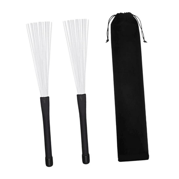 Cepillos de tambor perfecl cepillos de alambre de nailon extensibles con mango Kit de accesorios de percusión