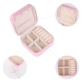 thumbnail image 3 of Unique Bargains Travel Jewelry Box Portable PU Leather Jewelry Case Birthday Gifts Pink, 3 of 8