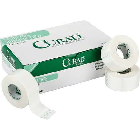 Curad Cloth Silk Adhesive Tape, White, 24 / Box (Quantity)