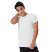 Hanes Undershirt T-Shirt, 3-Pack, Soft Modal-Cotton-Blend White Undershirts, Moisture-Wicking