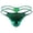 Green, variant on Men's Patent Leather Gilded Triangle Sexy Briefs White S
