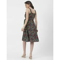 thumbnail image 4 of Moomaya V Neck Sleeveless Printed Georgette Dress - Women's Summer Dress, 4 of 9