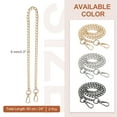 thumbnail image 2 of Uxcell Purse Chain Strap Iron Flat Chain Strap Alloy Handles Bag Strap Replacement Gold 24", 2 of 7