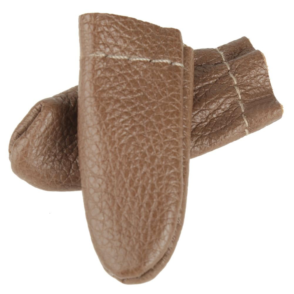Ayunjia Needle Finger Protector 5 Pairs Needle Felting Leather Finger Protector Knitting Random Color Thumb Index Finger Thimbl