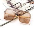 thumbnail image 4 of Oversized Square One Piece Frameless Stylish Sunglasses Women Men, 4 of 4