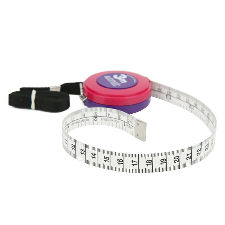 5 Pieces Body Tape Measure Body Measuring Tape Weight Loss, Retractable Push Button and Double Scale, Measuring Tape for Body Measurements Cloth