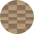 thumbnail image 1 of Ahgly Company Machine Washable Indoor Round Transitional Sienna Brown Area Rugs, 3' Round, 1 of 7