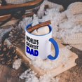 thumbnail image 5 of 3dRose, World’s okayest dad, Blue, 11oz Two-Tone Blue Mug, 5 of 7