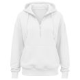 thumbnail image 4 of JIAYUE Women 2 Piece Set Solid Color Long Sleeve Hoodies With Jogger Pants Outfit for Daily Walking Shopping, 4 of 5